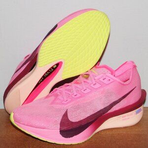 Nike ZoomX VaporFly 4 Running Shoes Womens 8 Pink Volt Bordeaux